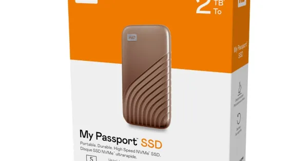 WD EXTERNAL SSD 2TB MY PASSPORT GOLD | MEGA JAIPUR